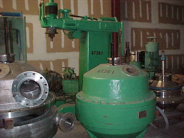 Dorr Oliver #PCH30, Disc Nozzle Centrifuge, Stainless Steel, 2750 RPM Bowl, 341 PSI @ 430&deg;F, 150 HP, 480 V