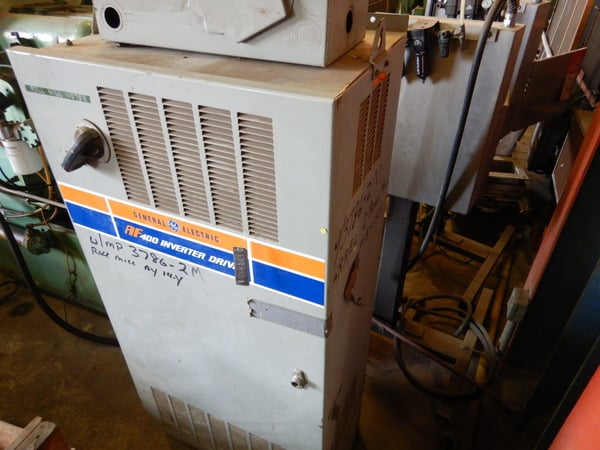 60 HP 900 RPM General Electric 5K632JD1, DC motor with adjustable speed ctrl, 440 VA