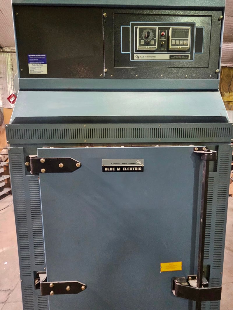 24" width x 48" H x 24" D Blue M #MP-167F-HP, 750°F