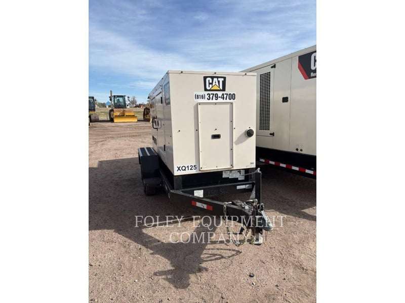 100 KW Caterpillar #XQ125KVA, mobile diesel generator set, 480 Volts, 3-phase, 3254 hours, EPA Tier 4F, 2019