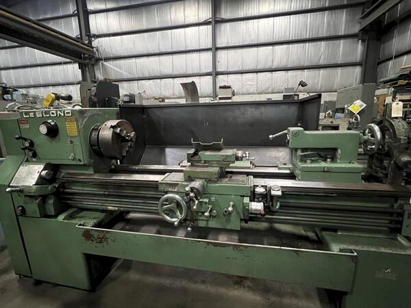 19" x 54" LeBlond, servo shift engine lathe, 12" 3-jaw chuck, 3" hole thru spindle, inch/metric, taper