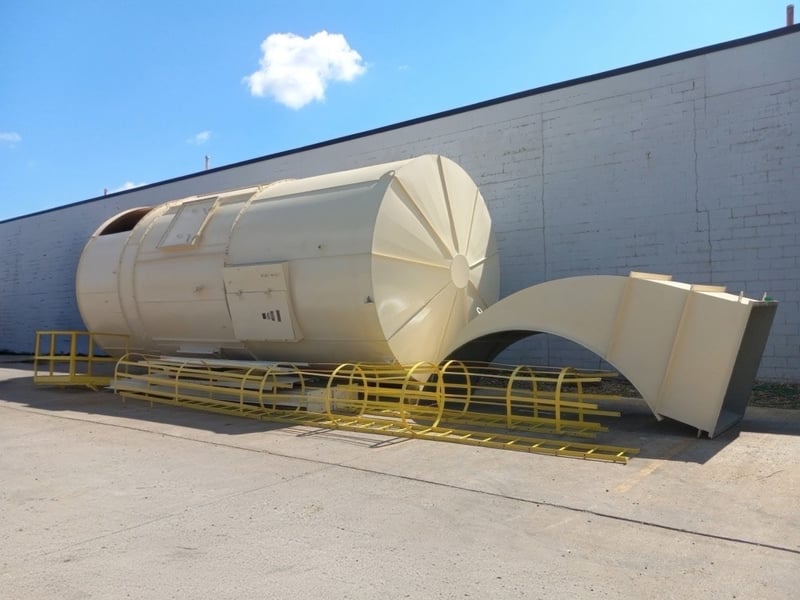 55000 cfm Pneumafil Corporation #13.5-448-10, baghouse dust collector