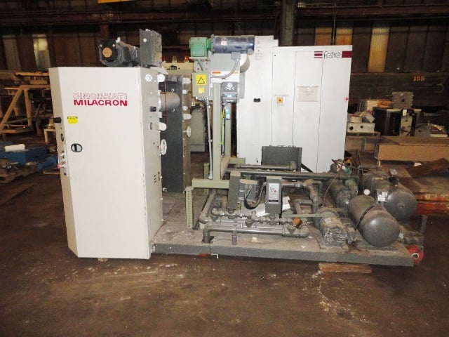 Cincinnati Milacron, 2-Roll Sheet Take-Off, 34" Face x 18" diameter Rolls, 4 diameter x 34" width Pull Roll