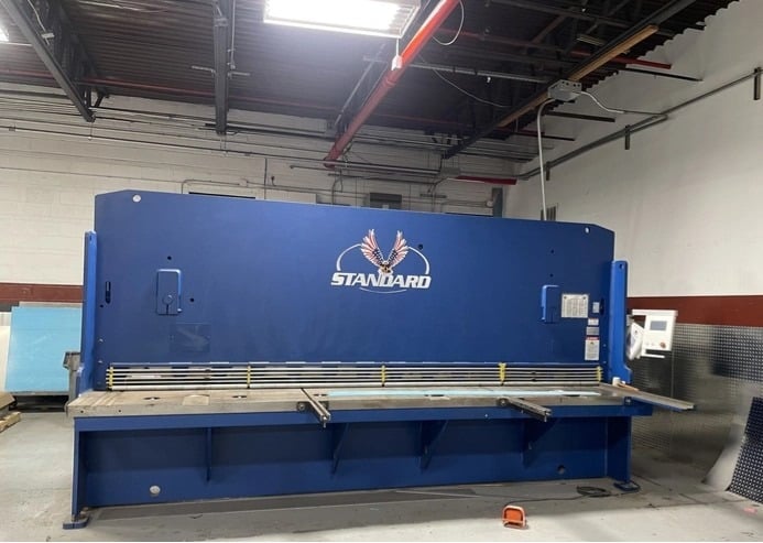 1/4" x 14' Standard Industrial #AS250-14, hydraulic shear, manual, 36" back gauge, 2020