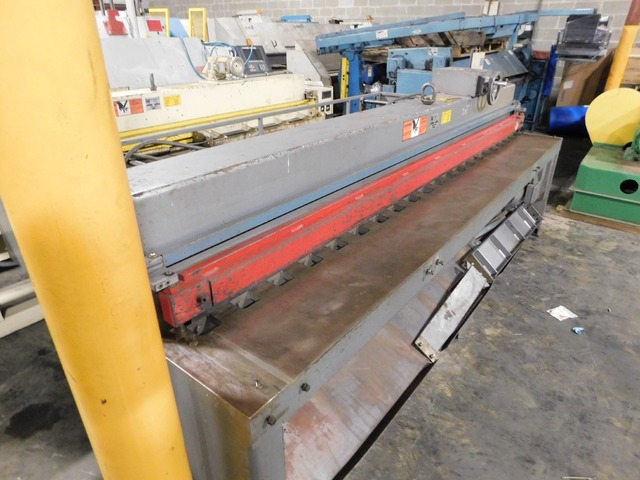 14 gauge x 10' Roper Whitney #10M14G, shear, 24" front operated manual back gauge, 4' squaring arms & sheet