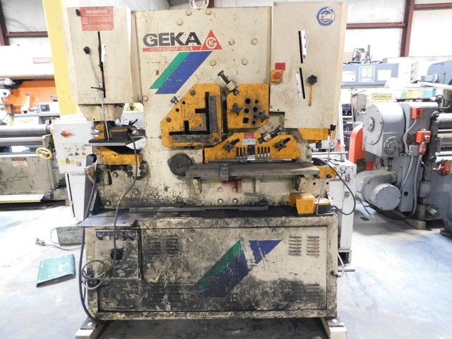 6.5" x 6.5" x 1/2" Geka #110A, ironworker, 120 ron, 2003