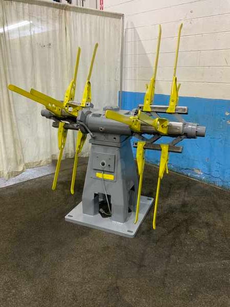2000 lb. Littell #20-12, double end coil reel, 12" width, 48" outside dimensions, 15"-20" ID, 2 air brakes