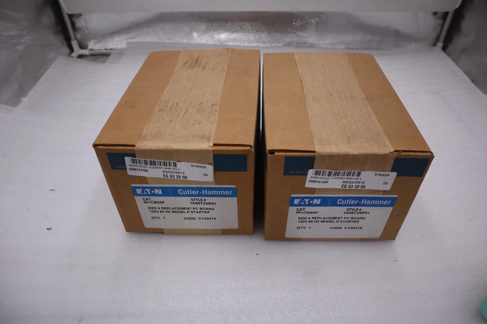 Disjoncteur Eaton Cutler Hammer W+CBS6F – Neuf Sous Boîte Scellée – Référence WCBS6F, Stock G359