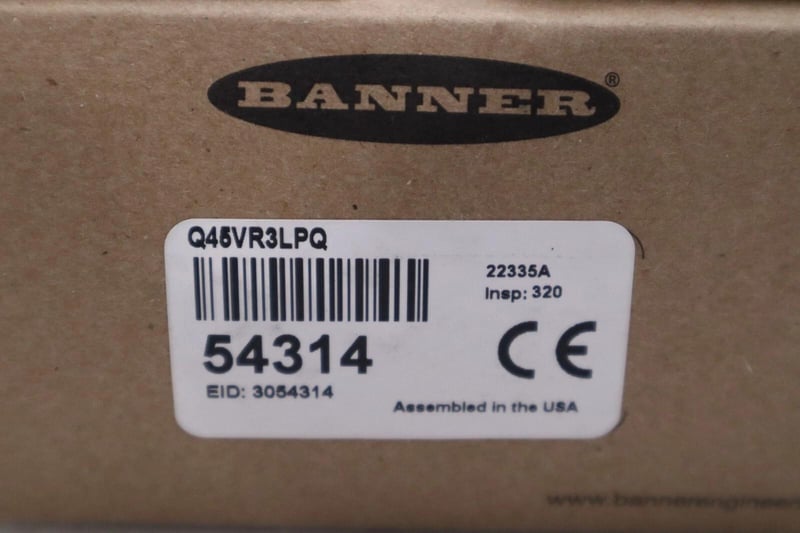 NEW BANNER ENGINEERING Q45VR3LPQ Photoelectric Sensor STOCK H229A