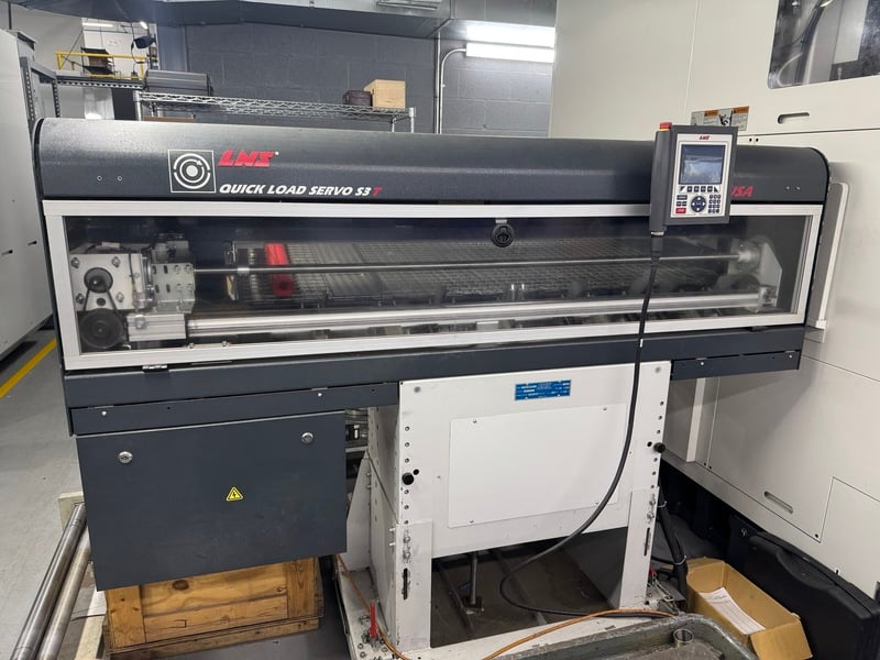 LNS #Quick-Load-S3T, bar feed, 1/4"to 4.7"bar diameter, 5.1"-63"bar length, 39" magazine depth, 2015
