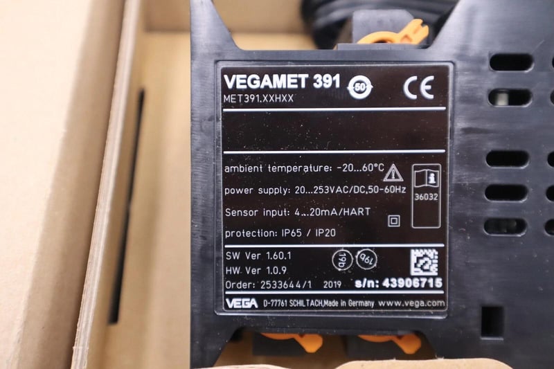 NEW Vega MET391.XXHXX Vegamet 391 Control And Display Assembly