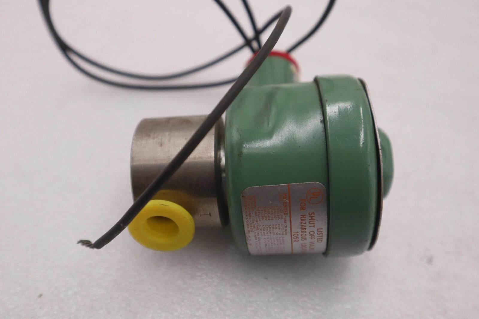 Asco 8262azz1 red hat soleniod valve stock #k-3646