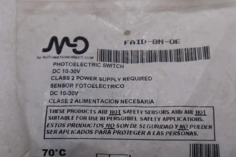Automation direct faid-bn-oe photoelectric switch dc 10-30v stock k-3777