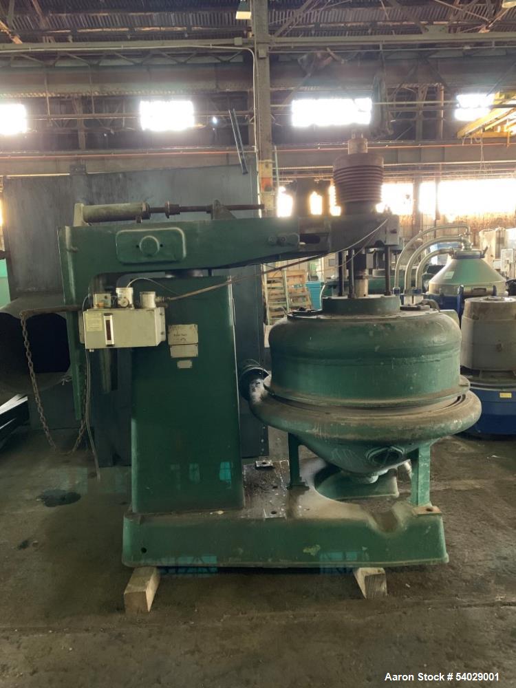 Dorr Oliver #H-30-Merco, Nozzle Centrifuge, 316 Stainless Steel, 125 HP, 575V, 3300 RPM bowl, w/ Rotary