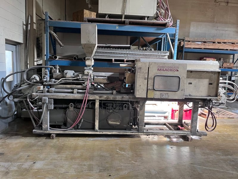 85 Ton, 5 oz., Cincinnati #Milacron-VT85-5, Plastic Injection Molding Machine, 24 VDC, 1989
