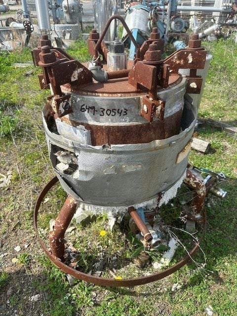 7.4 sq.ft. Niagara #18-D-4, Stainless Steel Filter, Vertical Tank, Horizontal Leaf, 0.096 cu.ft Cake