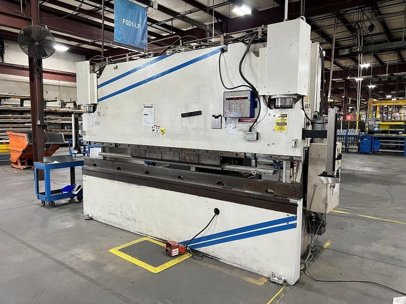 140 Ton, Wysong #MTH140-144, CNC hydraulic press brake, 12' overall, 126" between housing, 10" stroke, 8"