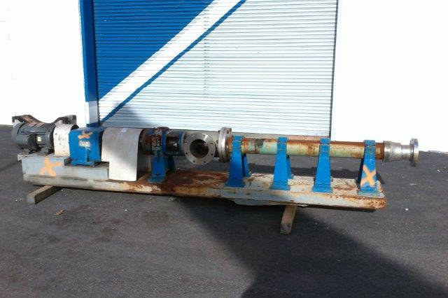 5" inlet x 8" outlet, Moyno #DCR4, Pump, w/Spare Barrel Assembly, 30 HP Motor