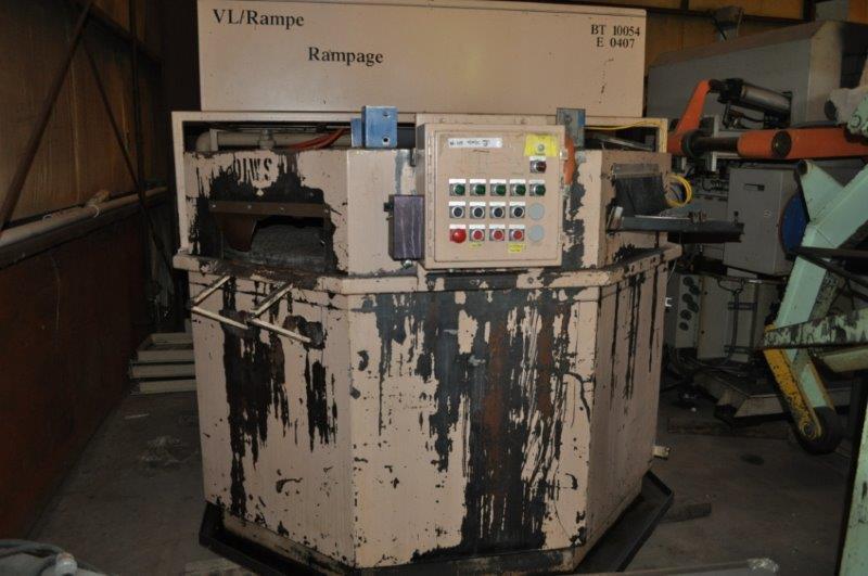 Rampe #VDP-7896-6C, table type washer, heatedwash/blow-off, 72" dia.table, Omron electrics, discharge