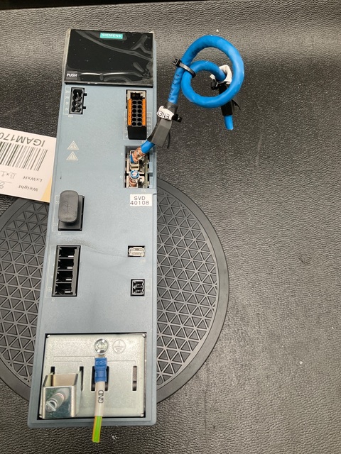 Siemens #6sl3210-5he11-5uf0 s210 servo drive 1.5kw 3ph 480v used