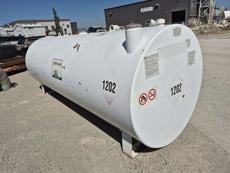 1196 gallon Westeel M1200653, 4530 liter above ground steel diesel tank, 2012