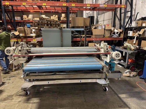 60" Black Brothers #RL-750, Rotary Laminator, 7.5" rolls, rubber & chrome, 0-6" gap, 30-90 FPM