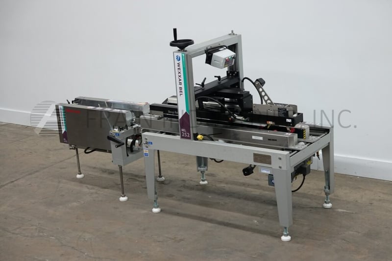 Wexxar, Belcor #505/252, Uniform, semi-automatic case erector with pack station, top & bottom case taper