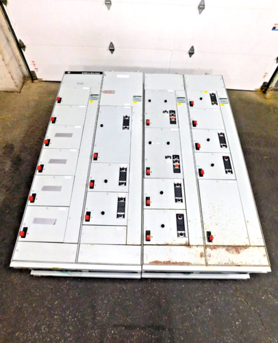 General Electric, 8000 line, 600A motor control center, 18 MCC buskets, 480 Volts