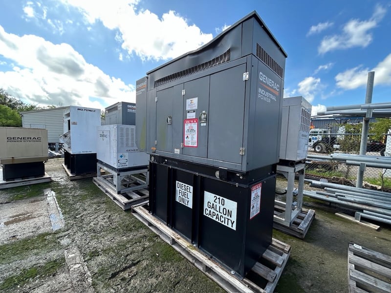 48 KW Generac #SD048, Diesel Generator, 120/240 Volts, 200A, 1PH, 263 Hrs, 2012