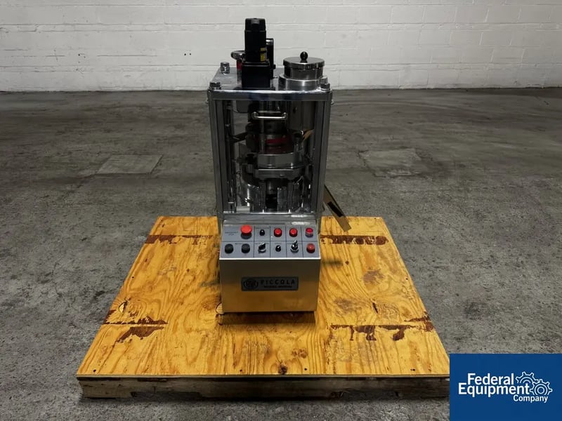 5 Ton, Riva #Piccola, Rotary Tablet Press, 10 Station, 16mm fill, single layer, 19 mm diameter, 60,000 TPH, B