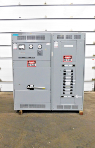 1200 Amps, General Electric, switchboard, Pringle switch, 125 V.DC, 480 Volts