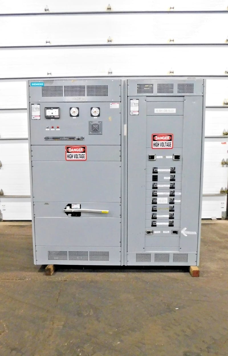 1200 Amps, General Electric, switchboard, Pringle switch, 125 V.DC, 480 Volts