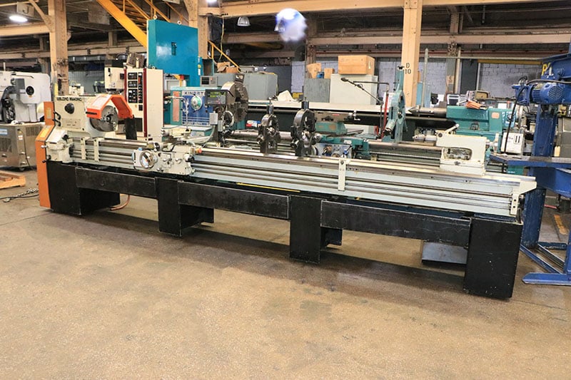 19" x 150" LeBlond-Makino #19-Regal, servo-shift engine lathe, 12" 3-jaw chuck, 3-1/16" hole, D1-8, Newall