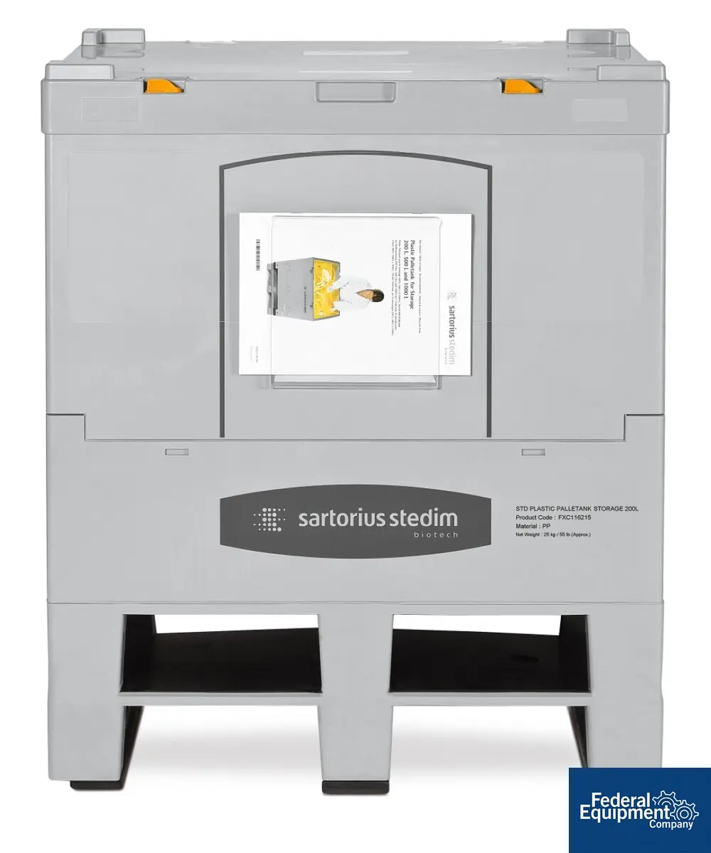 264.2 gallon Sartorius, Palletank, Plastic, w/ dolly, 2023