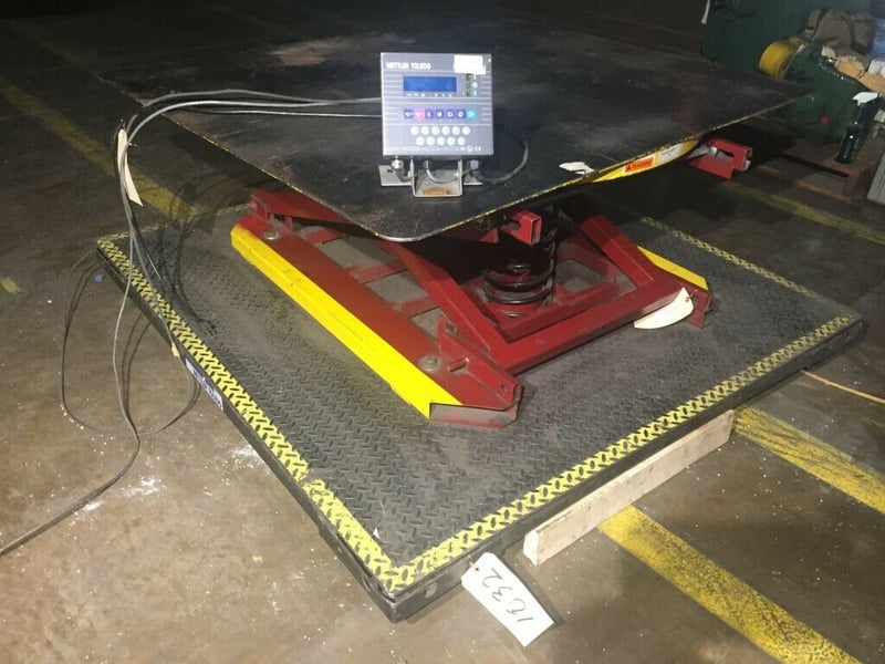 10000 lb. Mettler Toledo digital platform scale, 60" x 60"