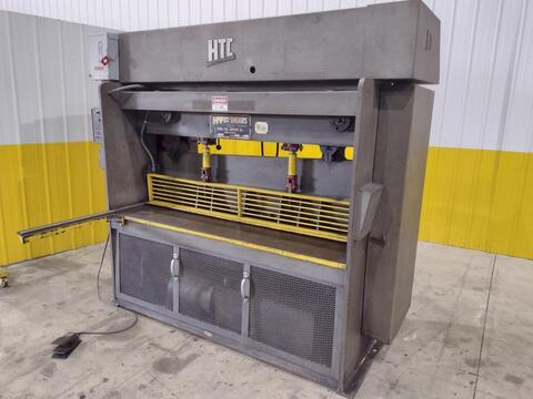3/8" x 6' HTC #375-6S, hydraulic shear, 36" front operated power back gauge, squaring arm, 7 holddowns