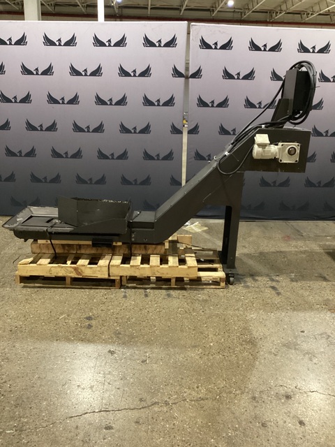 LNS #Turbo-MH-500, industrial chip conveyor with integrated 500-micron coolant filtration