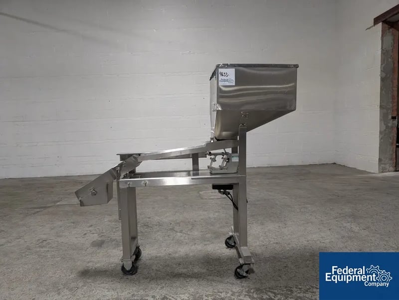 Syntron #INSP-MCH, Tablet / Capsule Inspection Unit, w/ hopper, Stainless Steel