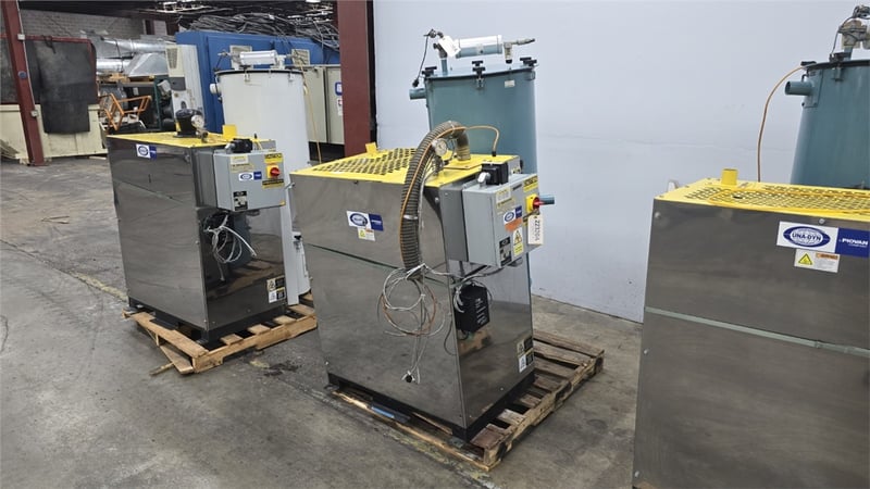 Una-Dyn #5HP, PowerMax HP Pump, w/2" Hopper, 2" Inlet, 105 CFM Airflow, 10" Hg Vacuum, 5 HP, 460 V