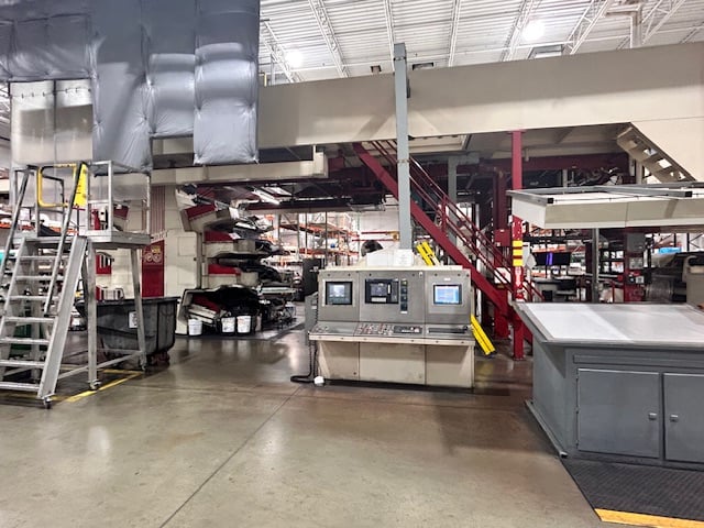 PCMC #CI 62" wide 8 color printing press w/mounter, Allen Bradley controls, Fife web guide
