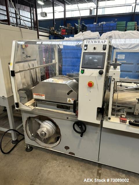 Texwrap #ST-2010, Horizontal Intermittent Motion Shrink Wrap, 100 FPM, w/ shrink tunnel, 13" x 22" opening