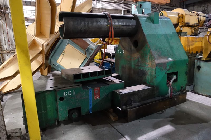 30000 lb. Automatic Feed, 67", mandrel design, slide base, 16"-20" ID with cart