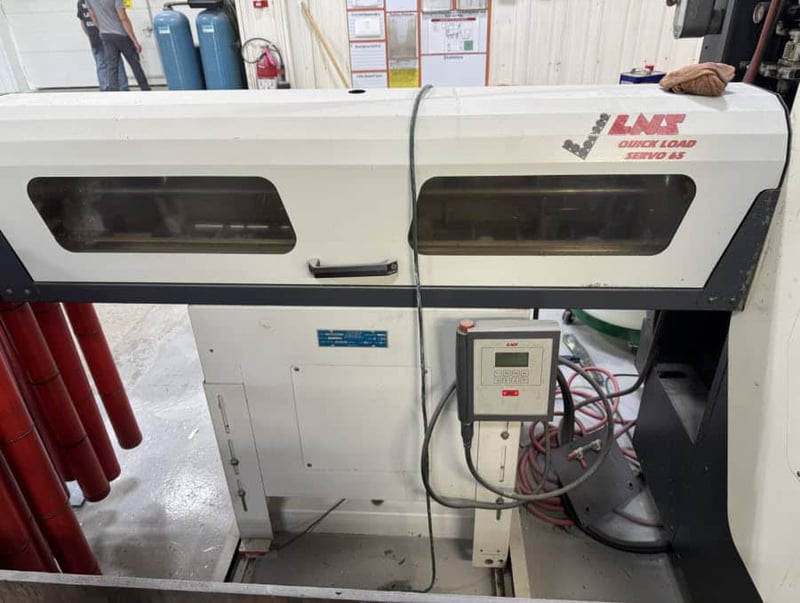 LNS #Quick-Load-Servo-65, automatic barfeed, 1/4" to 2-5/8" barstock diameter, 14"-51" barstock length