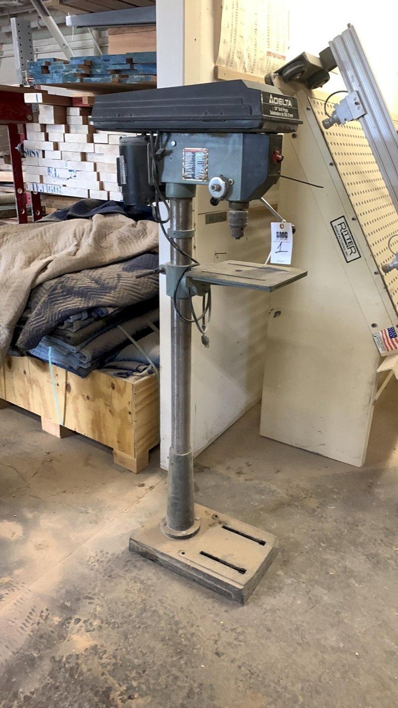 14" Delta 14-070, Drill Press, 7" throat, 250-3000 RPM, 11.5" x 11.5" tilt table, 0.5 HP