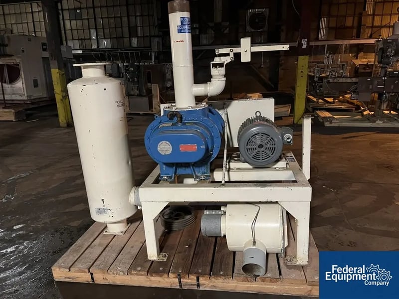 Fuller #7L-B, Fullrr Blower, 15 HP, on stand, w/ silencer, 230/460 V.