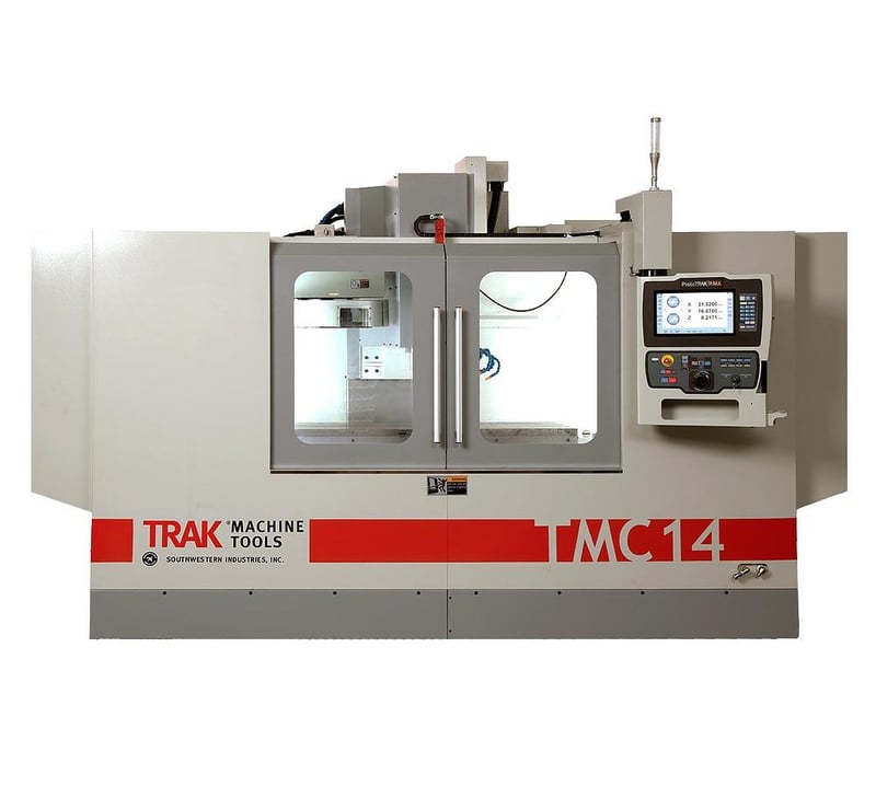 Trak #TMC14, vertical machining center, 16 automatic tool changer, 60" X, 27" Y, 25" Z, 50-8000 RPM, #40