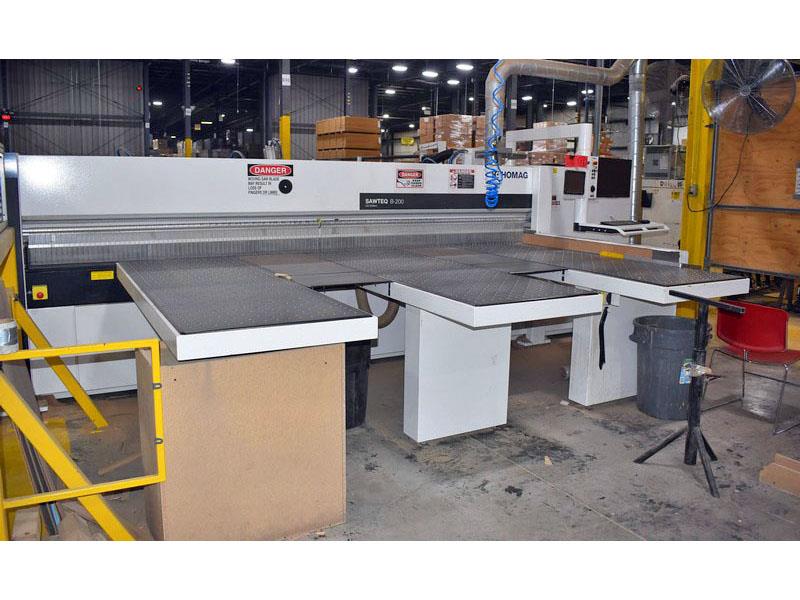 Homag #Sawteq B-200 HPL200/38/16, rear load automatic panel saw, 149.6" capacity, 492 FPM, 2021
