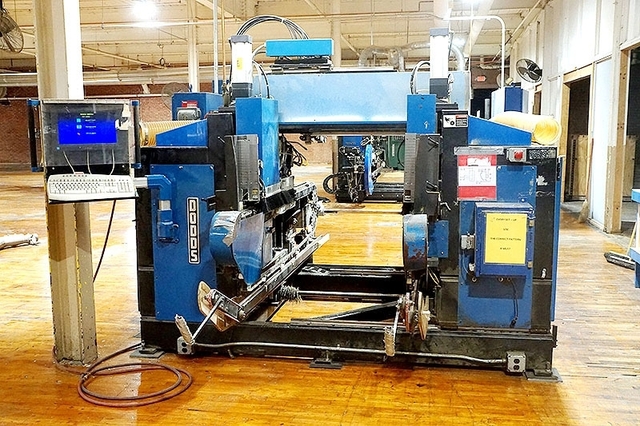 Dodds #DE-790CNC, Double End CNC Automatic English Drawer Dovetailer w/Trimming & Notching, 8.9"-42" L x