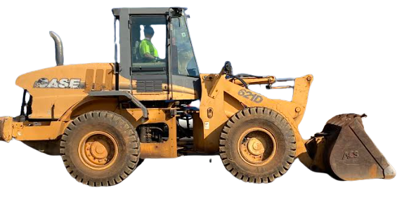 26083 lb. Case #621D, Wheel Loaders, 3 cu.yd. Bucket capacity, 156.9" Lift height to Hinge Pin, 9.52'