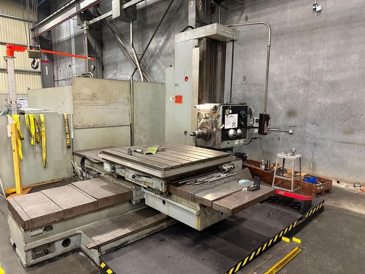 4.3" Kuraki #KBT-1103D, Table Type Horizontal Boring Mill, 70" X, 55" Y, 55" Z, 53" x 59" Rotary Table, 31"
